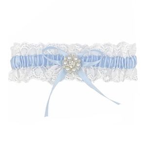 Blue Lace Garter Belt